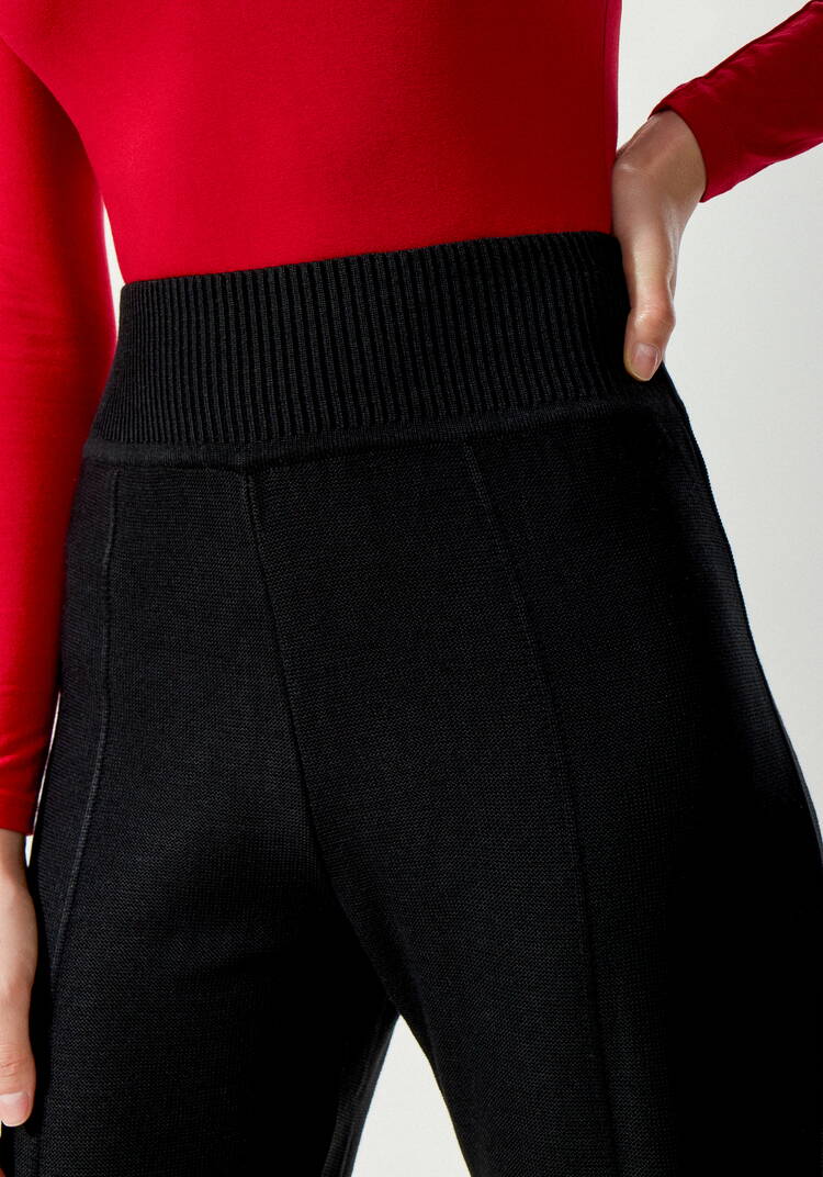 Брюки прямые вязаные со стрелкой шир.  750, рис. 13