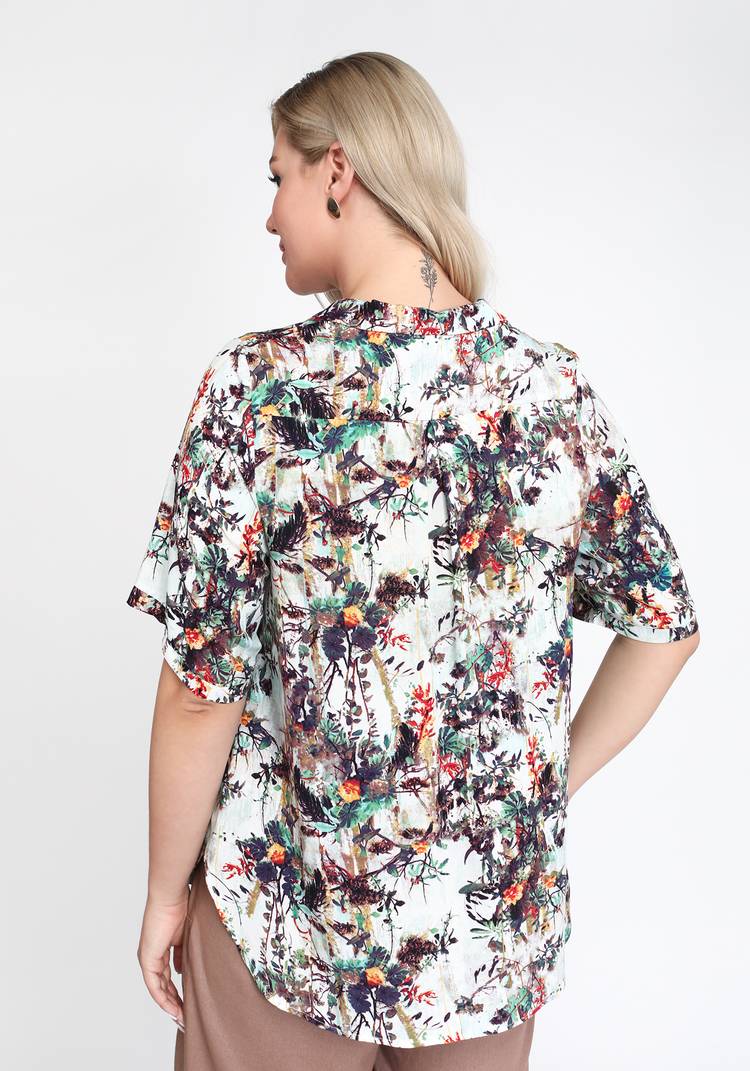 Блуза с фигурным низом шир.  750, рис. 6