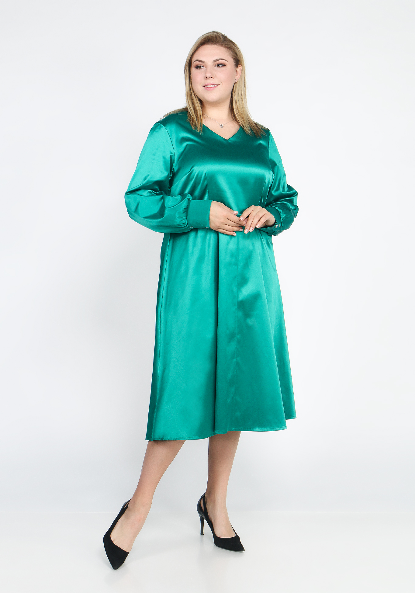 

Платье приталенное "Аннет", Зеленый