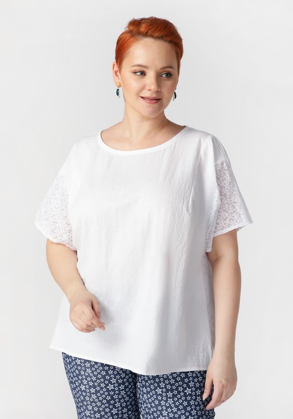 Блуза Грациозная леди шир.  580, рис. 1