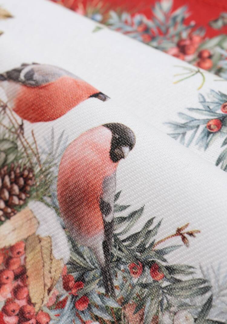 Набор полотенец Снегири, 2 шт. шир.  750, рис. 4