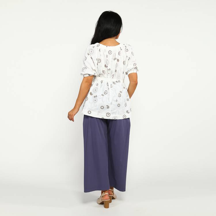 Блуза с поясом и декором Бант шир.  750, рис. 11