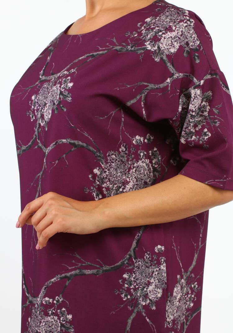 Платье свободного кроя с рукавом 1/2 шир.  750, рис. 10