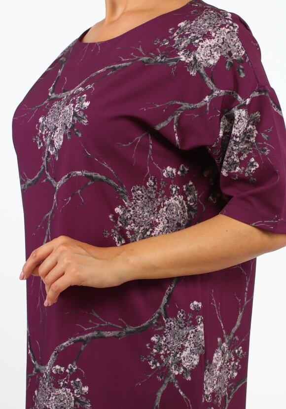 Платье свободного кроя с рукавом 1/2 шир.  580, рис. 10