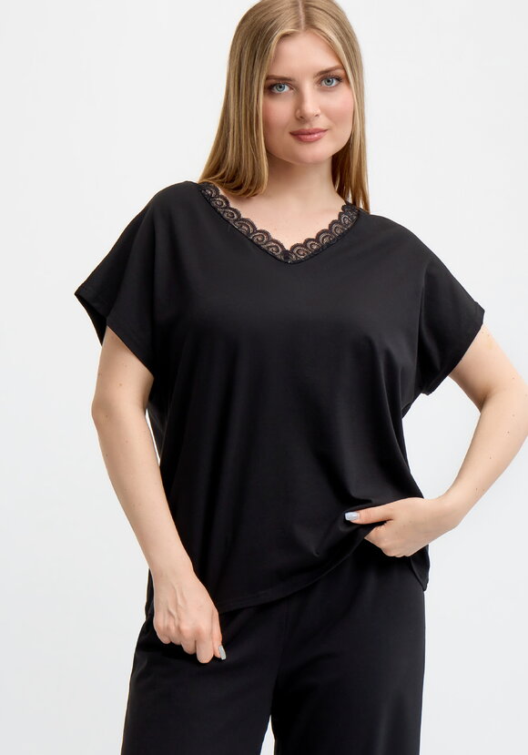 Майка с кружевом шир.  580, рис. 1