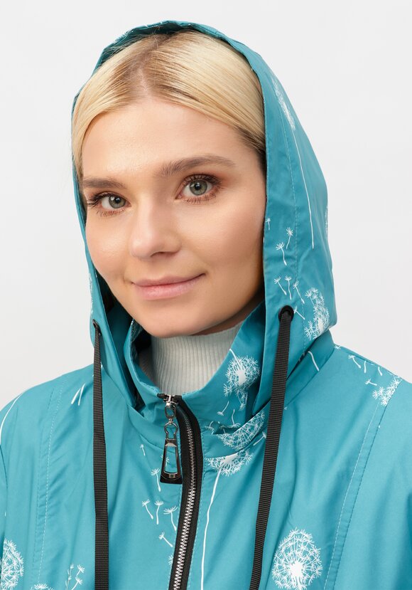 Ветровка с капюшоном на молнии и принтом шир.  580, рис. 31