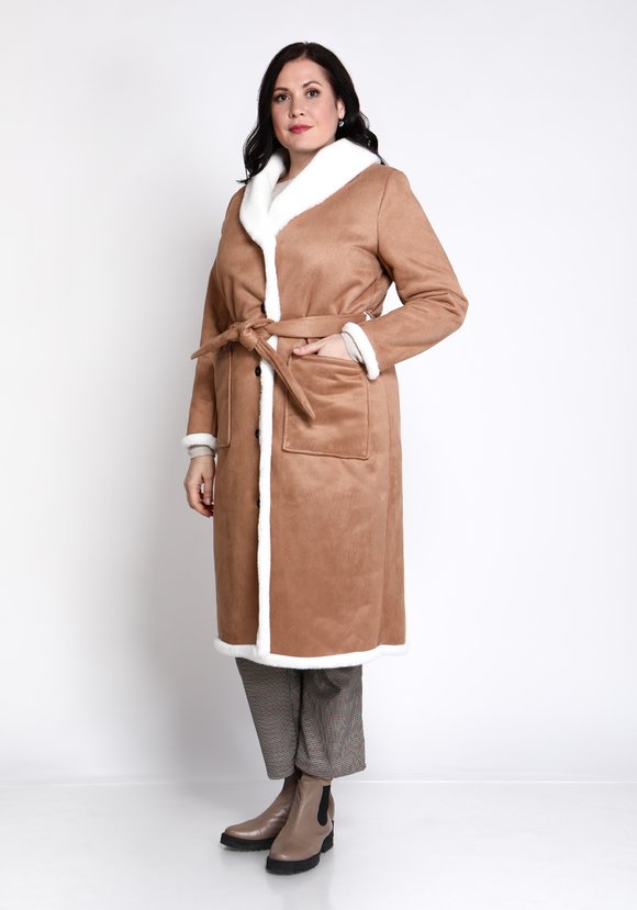 Пальто с шалевым воротником шир.  580, рис. 9