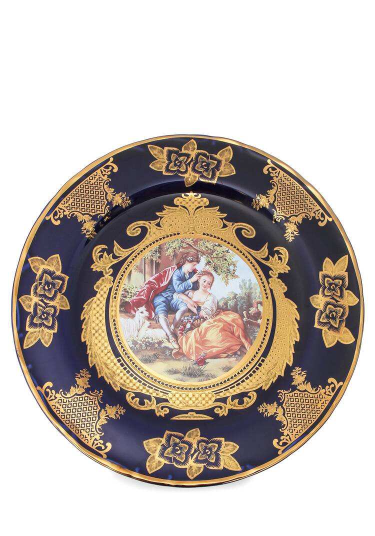 Набор кобальтовых тарелок, 2 шт. шир.  750, рис. 10