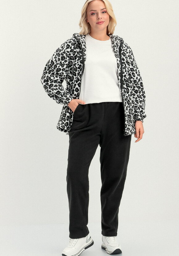 Брюки прямые из флиса на резинке шир.  580, рис. 23