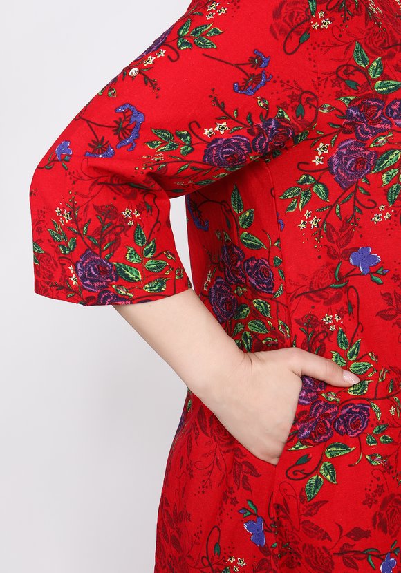 Туника Цветочный рай шир.  580, рис. 3