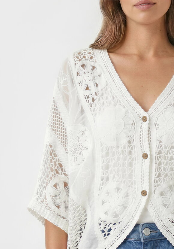 Кардиган Ажурные дни шир.  580, рис. 5