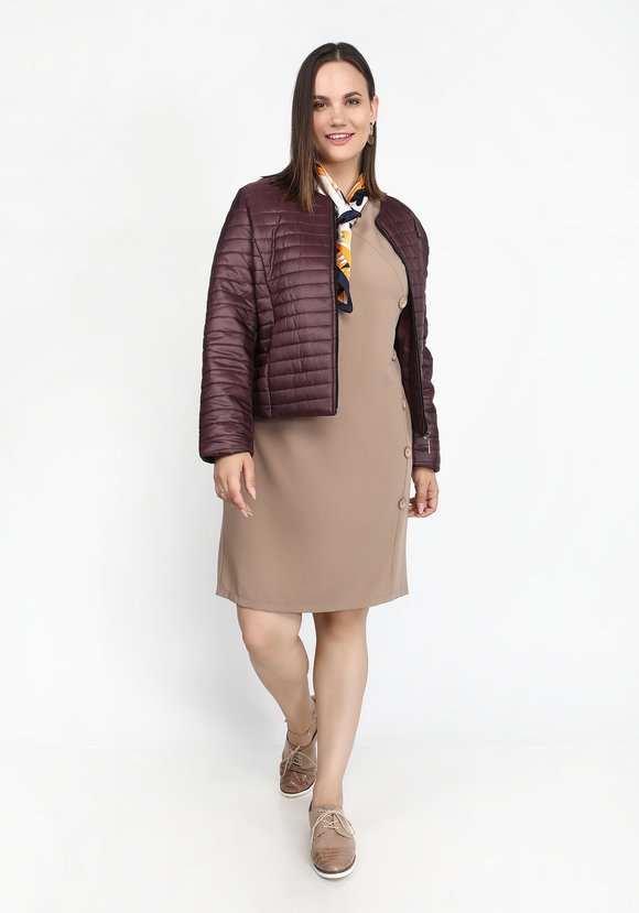 Куртка с карманами и горизонтальной стежкой шир.  580, рис. 7