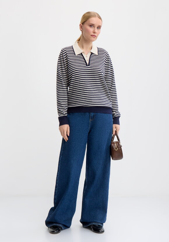 Трикотажный джемпер в полоску шир.  580, рис. 8