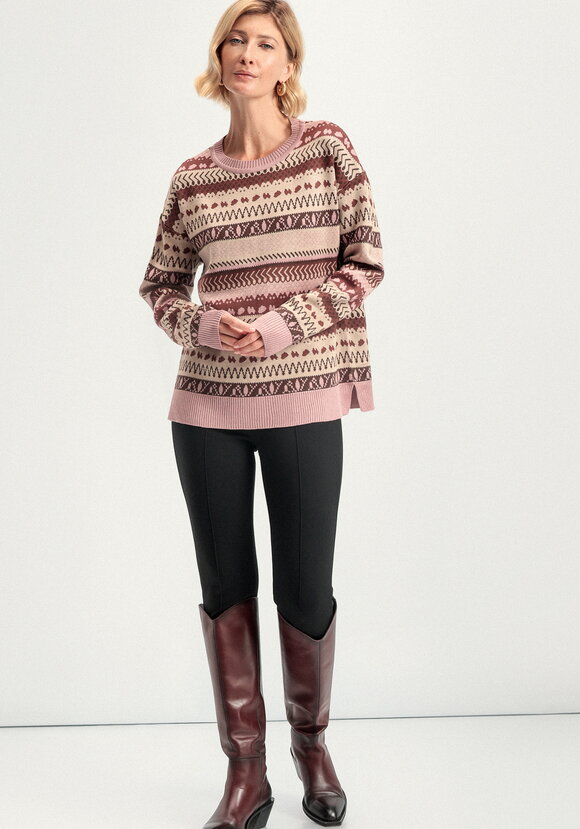 Джемпер со скандинавским рисунком шир.  580, рис. 11