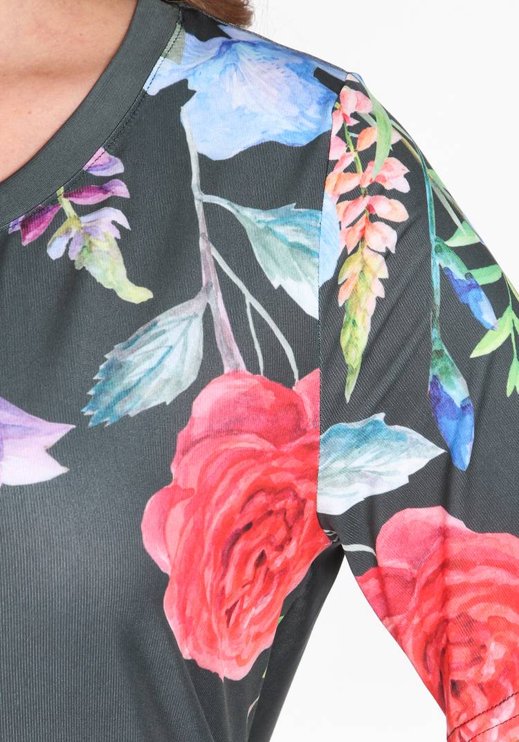 Блуза Цветочная серенада шир.  750, рис. 8