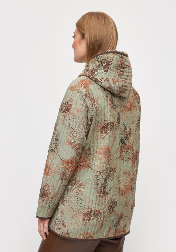 Куртка с принтом стеганная шир.  580, рис. 3