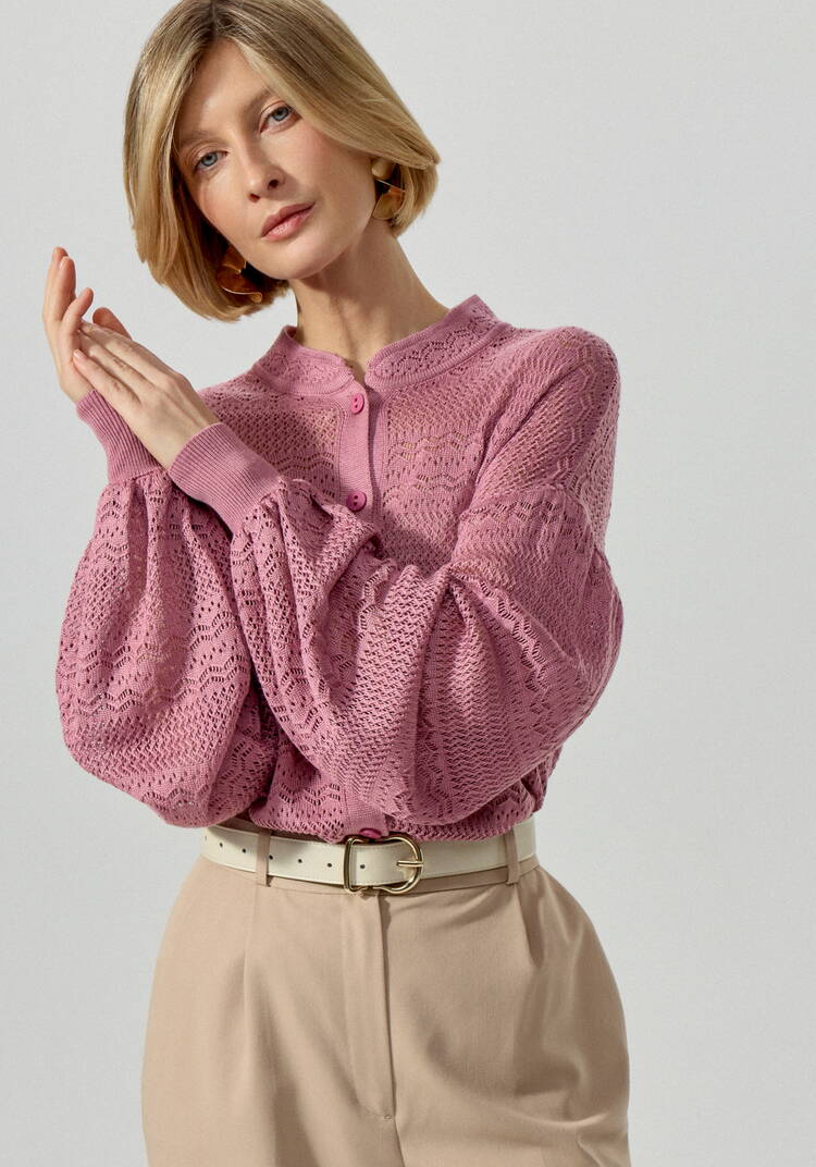 Блуза женская с пышным рукавом шир.  750, рис. 6