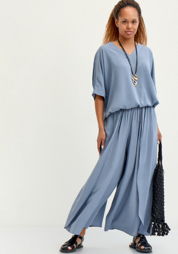 Брюки свободного кроя с запахом шир.  580, рис. 14