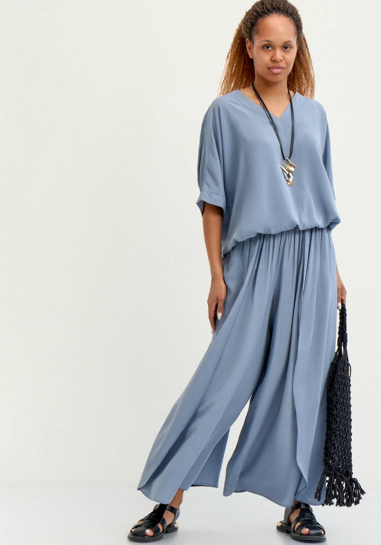 Брюки свободного кроя с запахом шир.  750, рис. 14