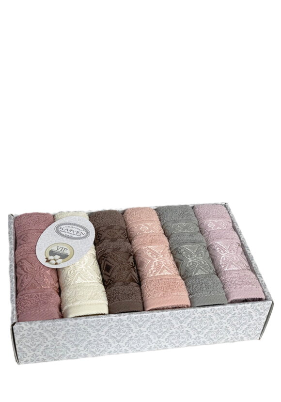 Полотенца махровые в коробке, 6 шт. шир.  580, рис. 2