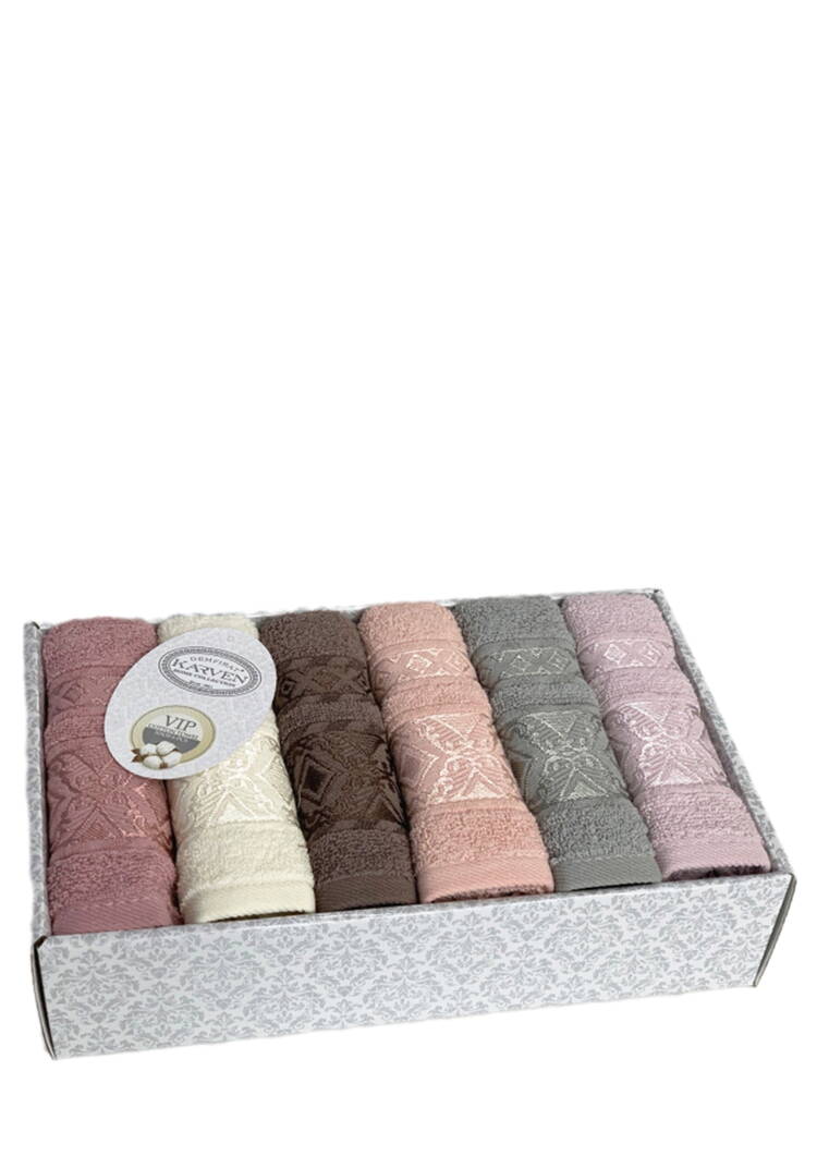 Полотенца махровые в коробке, 6 шт. шир.  750, рис. 2