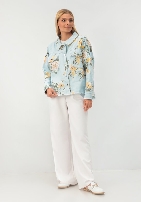 Куртка джинсовая Белла шир.  580, рис. 14