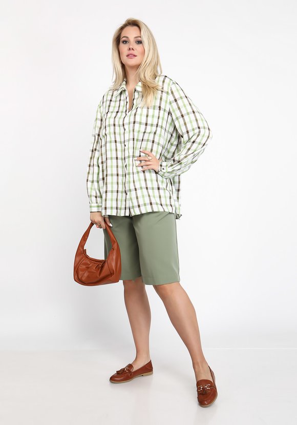 Блуза легкая с карманами шир.  580, рис. 7