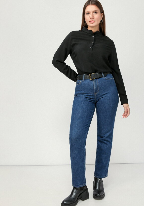 Блуза базовая с планкой на груди шир.  580, рис. 16