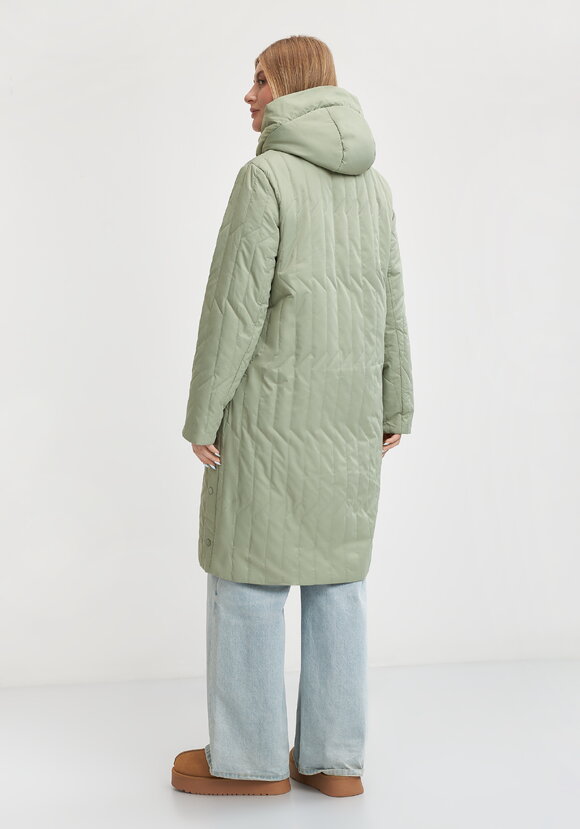 Пальто с фигурной стежкой Стефания шир.  580, рис. 19