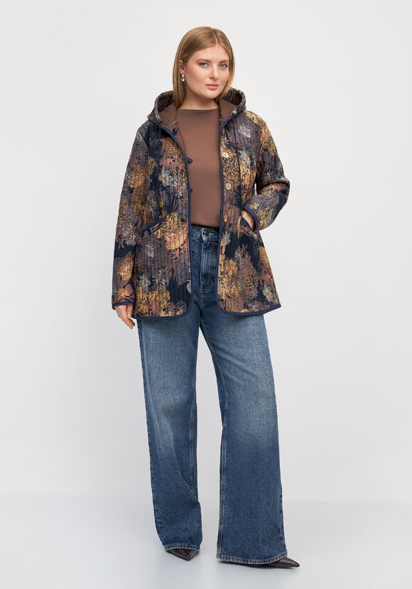 Куртка с принтом стеганная шир.  580, рис. 9