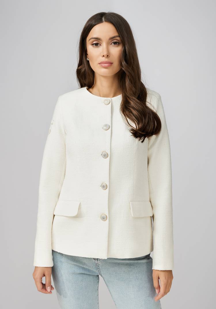 Жакет с вышивкой на рукаве шир.  750, рис. 13