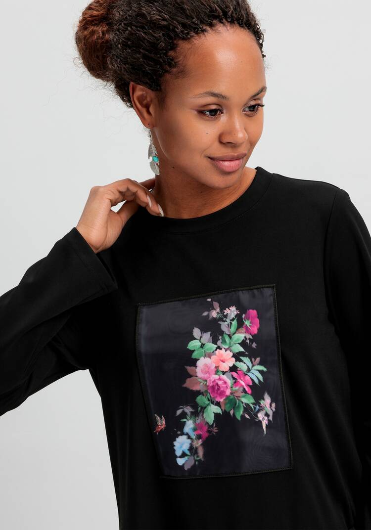 Платье с рисунком 3D шир.  750, рис. 14