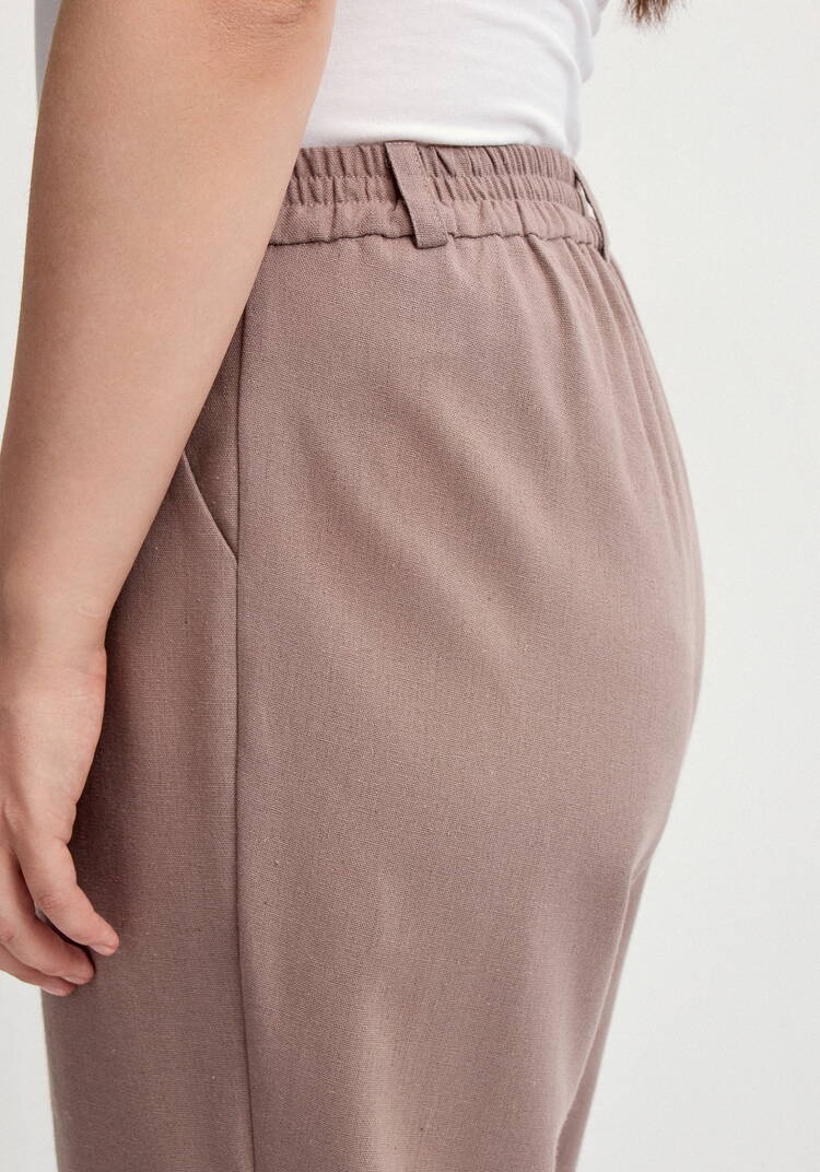 Брюки изо льна длиной 7/8 шир.  750, рис. 6