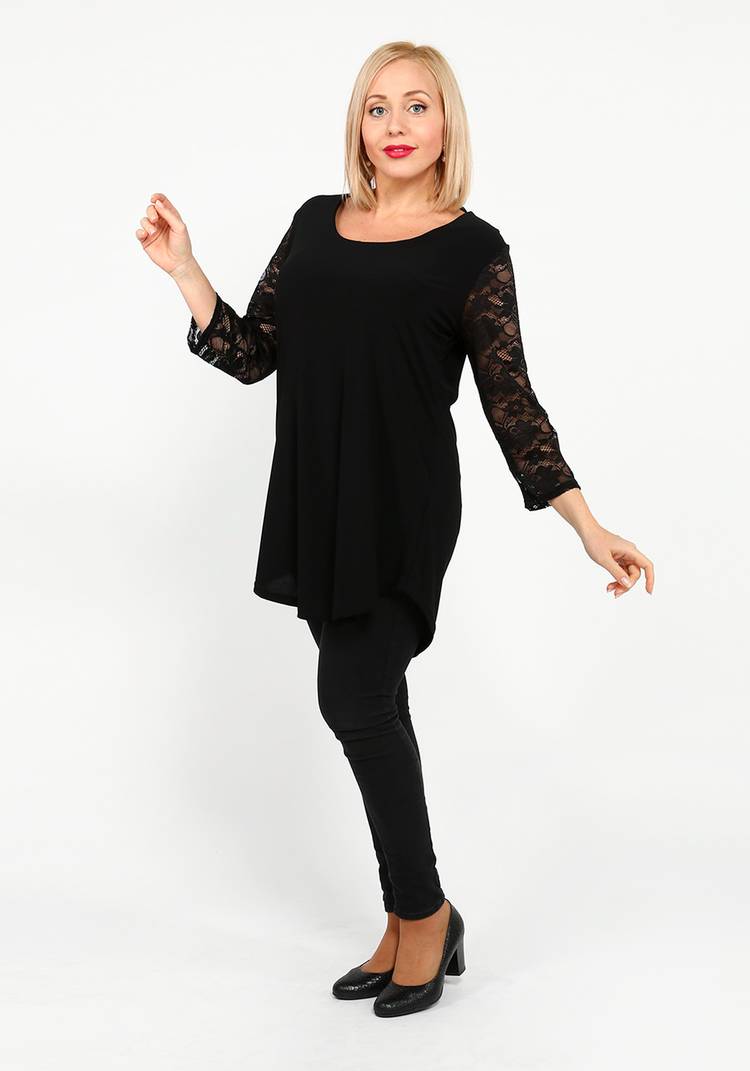 Туника с гипюровыми рукавами шир.  750, рис. 13