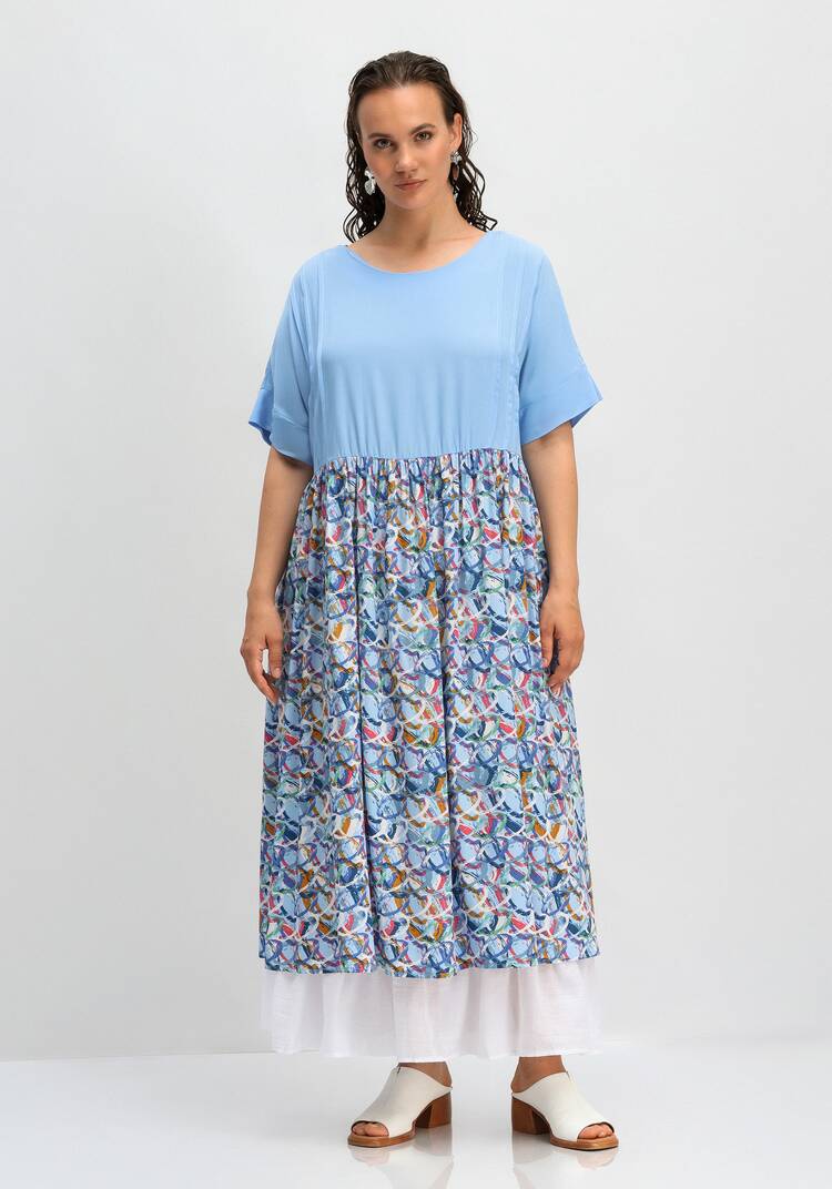 Платье с нижней юбкой в комплекте шир.  750, рис. 4