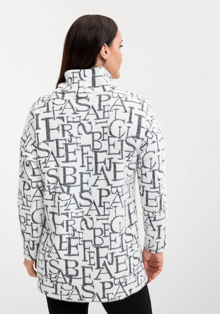 Джемпер с пушистым ворсом и разрезами шир.  750, рис. 3