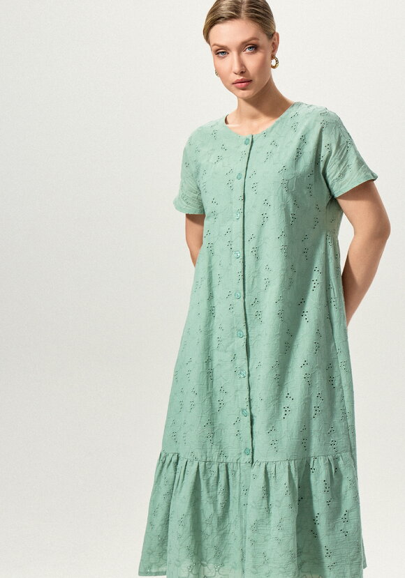 Платье ажурное с цельнокроеным рукавом шир.  580, рис. 26