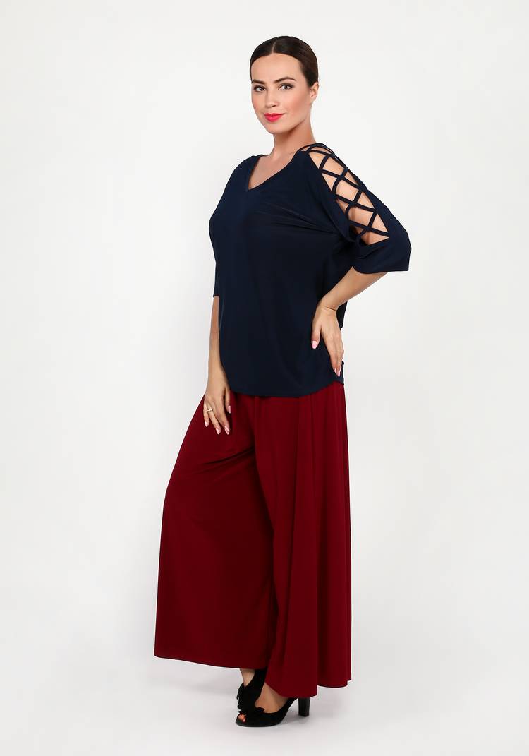 Блузка с оригинальными рукавами 1/2 шир.  750, рис. 7