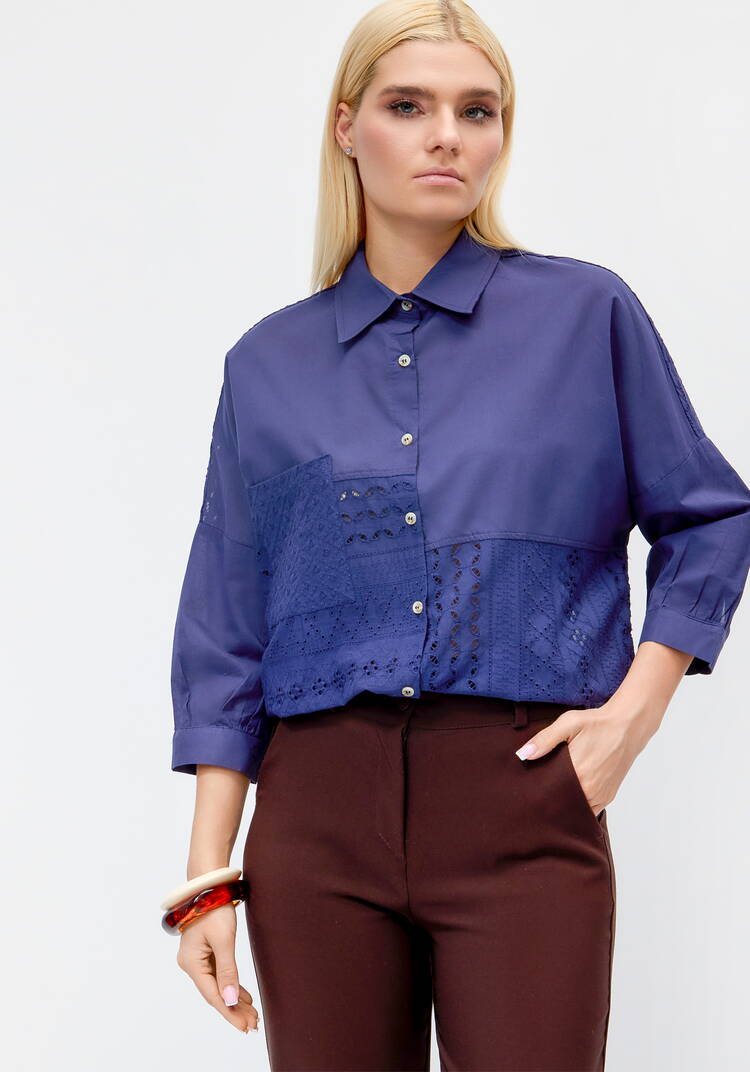 Рубашка женская с вышивкой по низу шир.  750, рис. 7