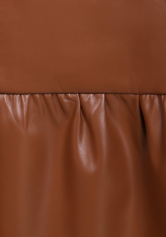 Юбка с воланом из эко-кожи шир.  580, рис. 16