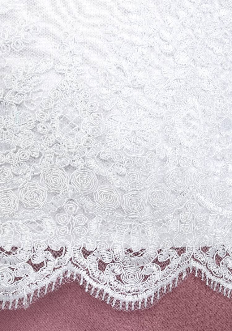 Блуза свободная с кружевной вставкой шир.  750, рис. 4