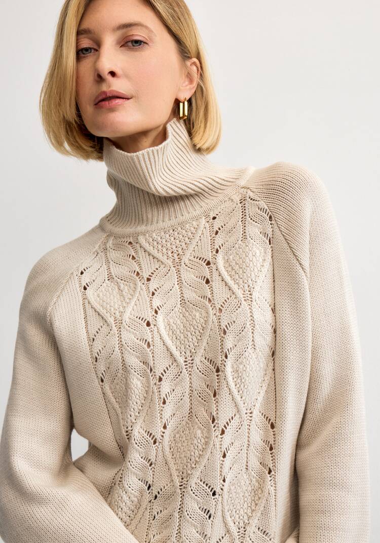 Свитер с ажурным рисунком шир.  750, рис. 33