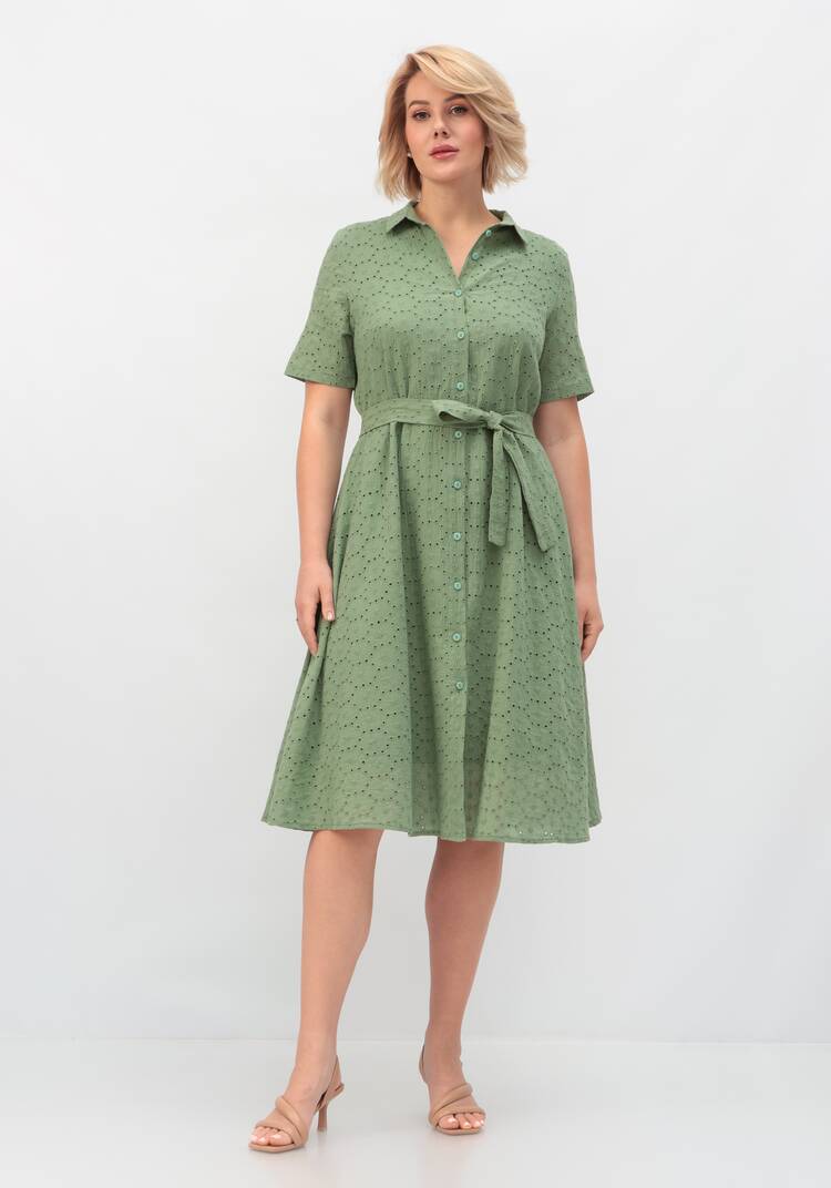 Платье из хлопка с поясом шир.  750, рис. 13