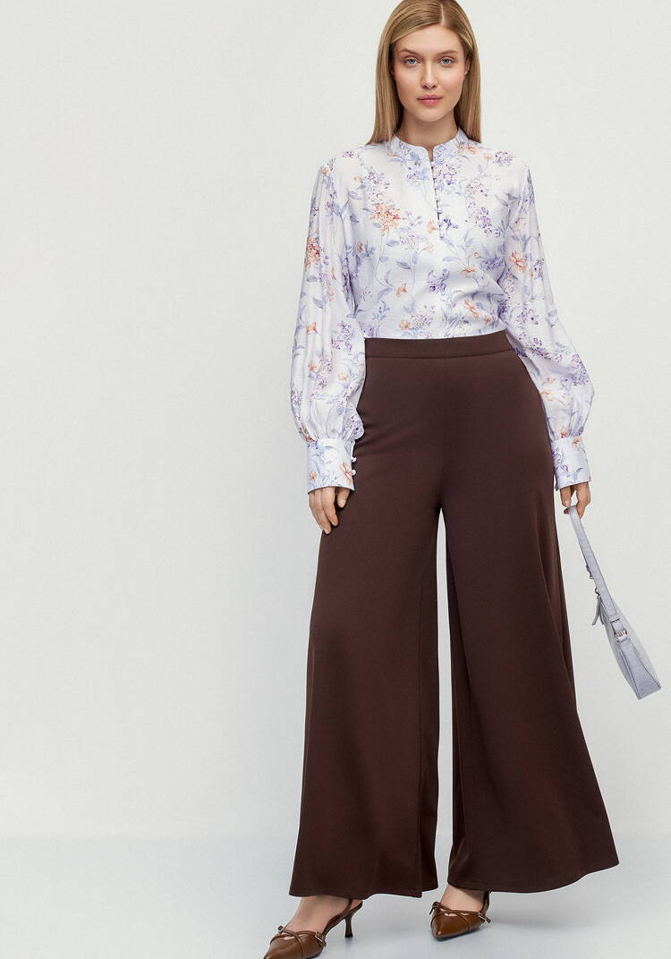 Блуза с жемчужными пуговицами Грейс шир.  750, рис. 2