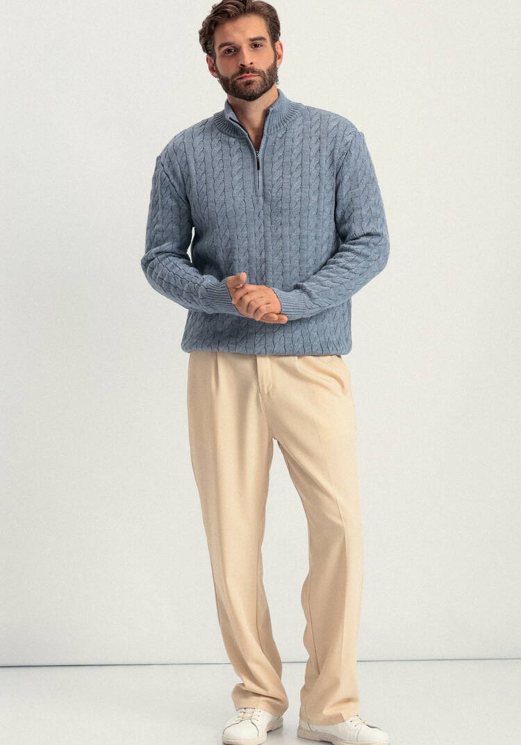 Джемпер с высоким горлом и молнией до груди шир.  750, рис. 10