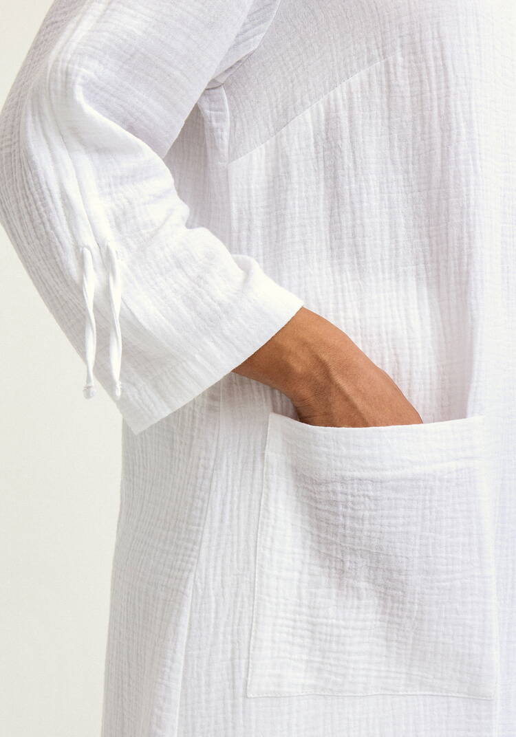 Пыльник с капюшоном свободного силуэта шир.  750, рис. 16