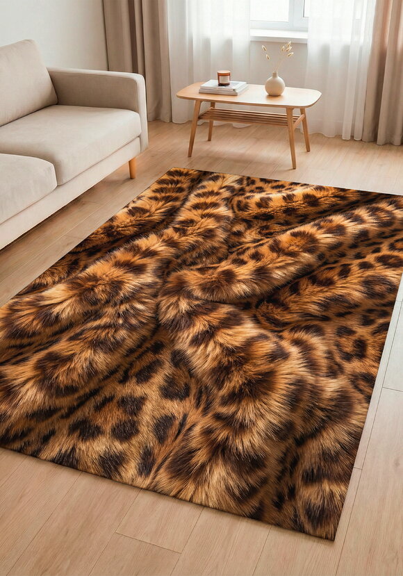 Ковер безворсовый Эффектный мех шир.  580, рис. 1