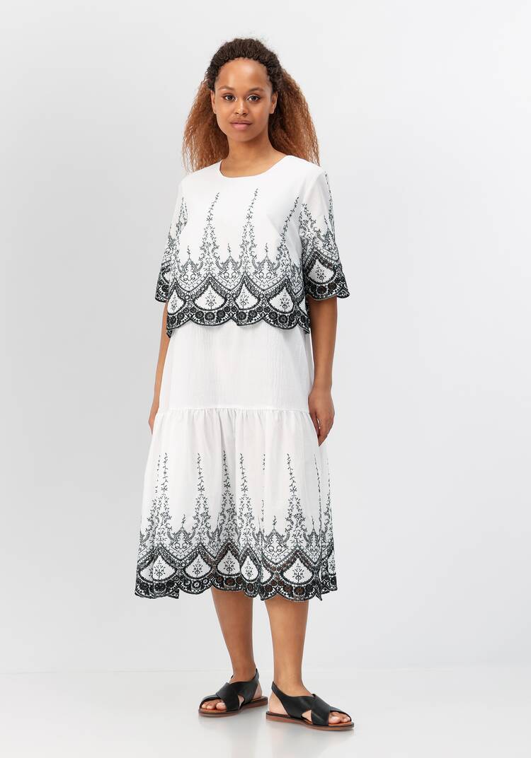 Платье свободного кроя с вышивкой шир.  750, рис. 4