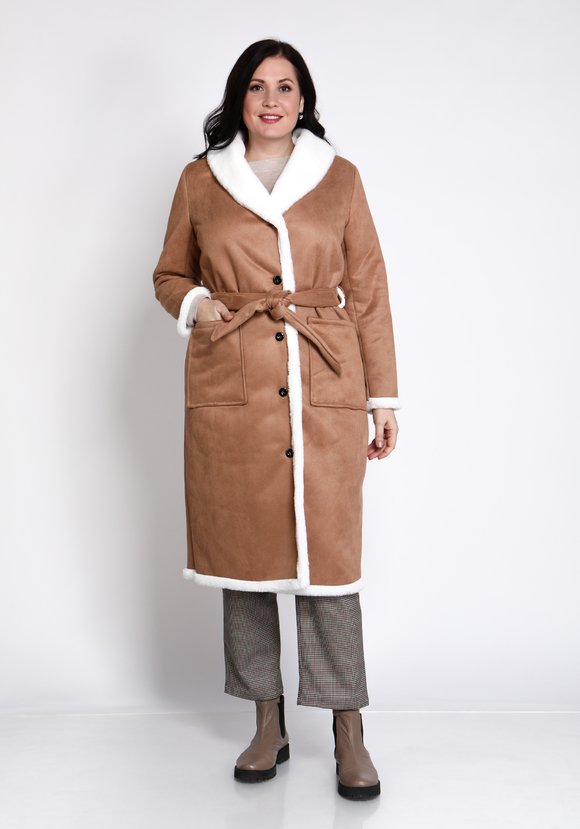 Пальто с шалевым воротником шир.  580, рис. 8