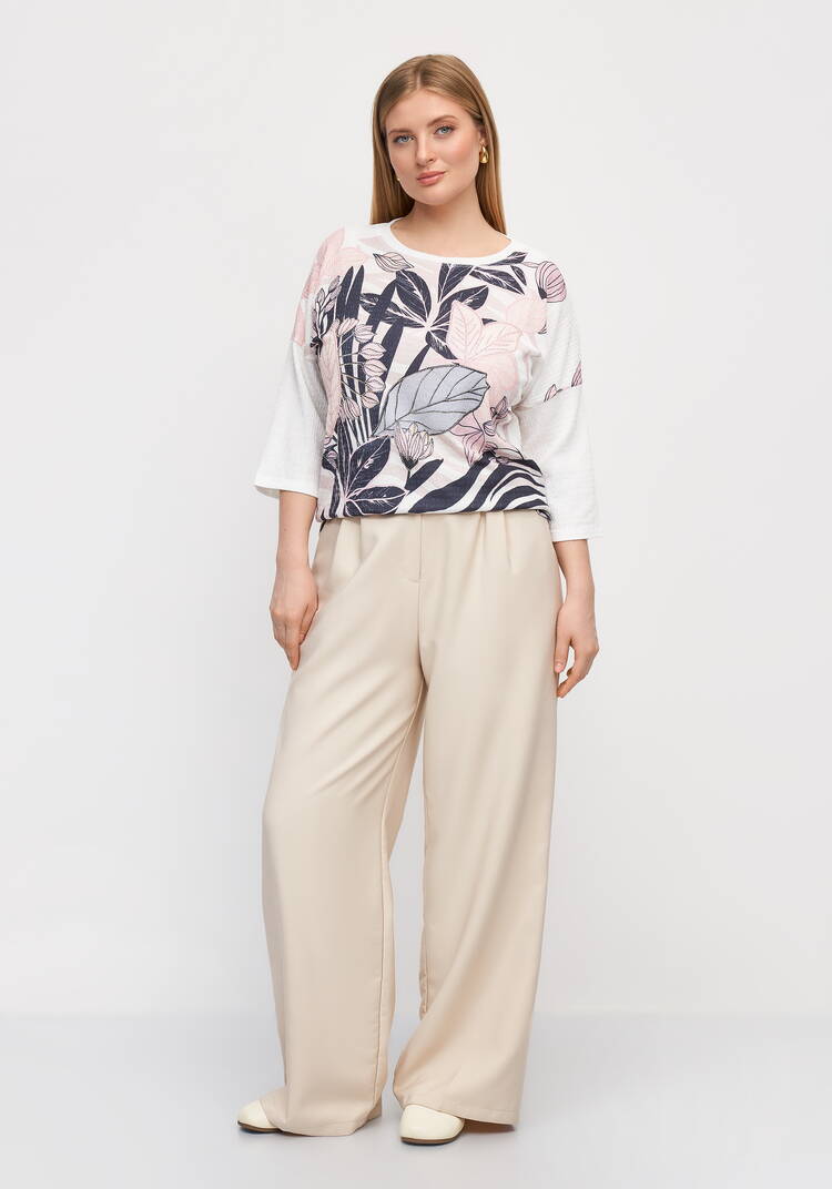 Блуза с цветочным принтом Амелия шир.  750, рис. 26